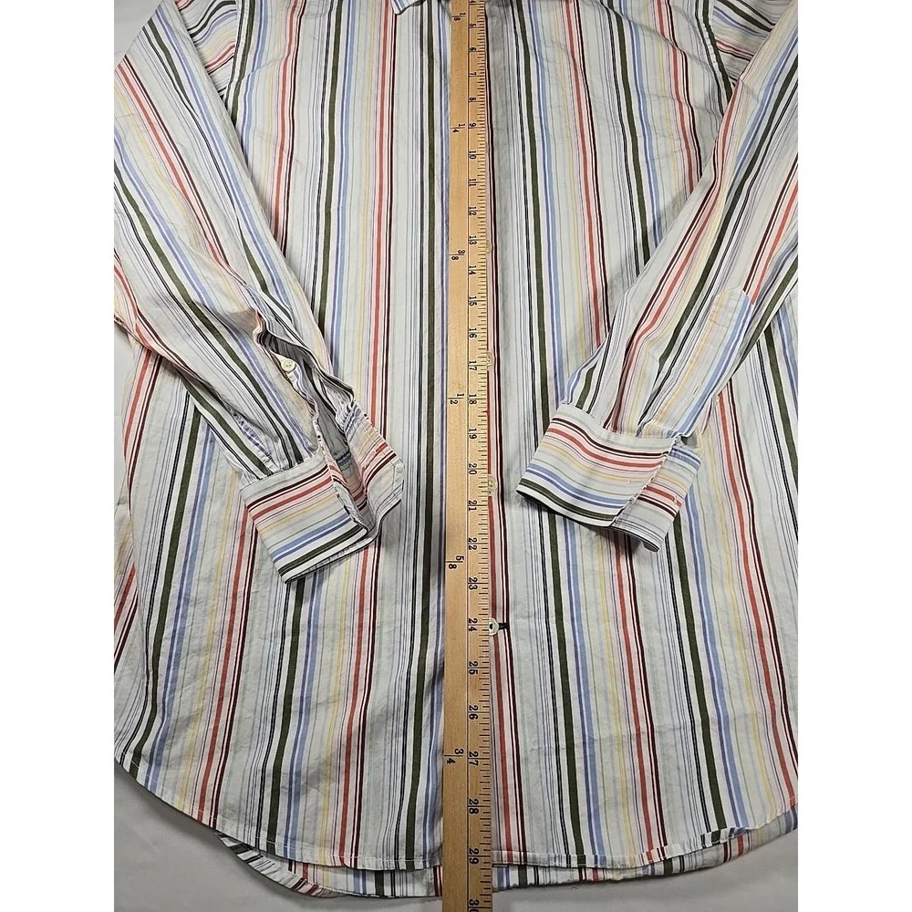 Vintage Banana Republic Stripe Button‎ Down Shirt Medium Heritage